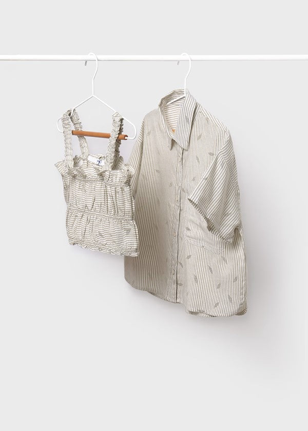 Blusa con top rayas chica Ref. 6145-022