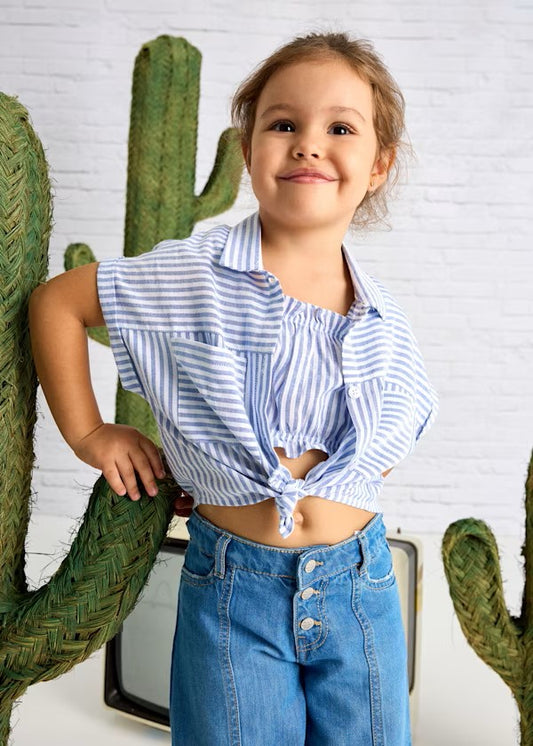Blusa con top rayas niña Ref. 3185-031