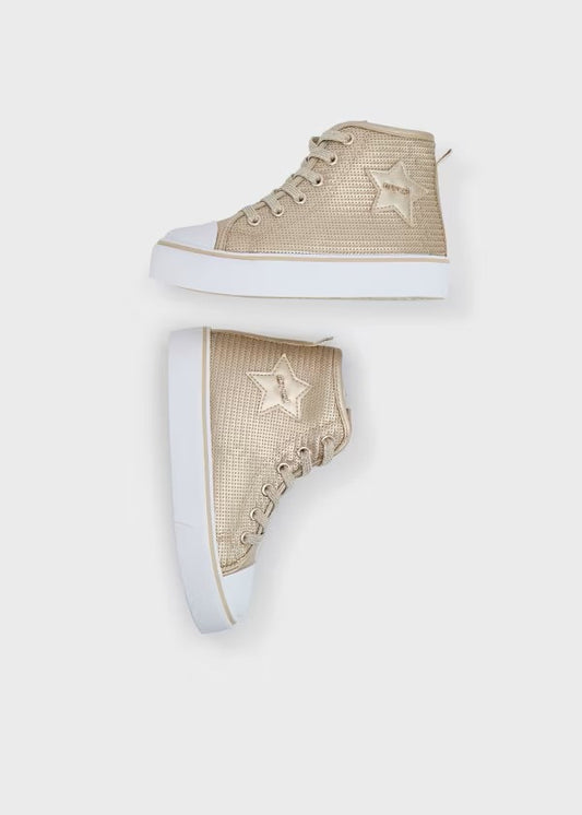 a. Botín deportivo lentejuelas niña Ref. 44493-010