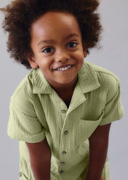 Conjunto Camisa y bermuda bambula niño Ref. 3116-049 Bermuda bambula niño Ref. 3212-049