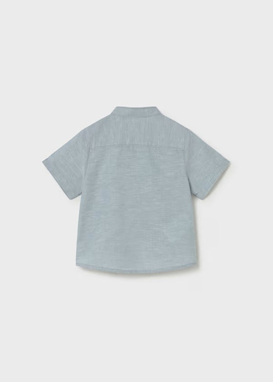 Camisa con lino y cuello mao bebé Ref. 1111-019