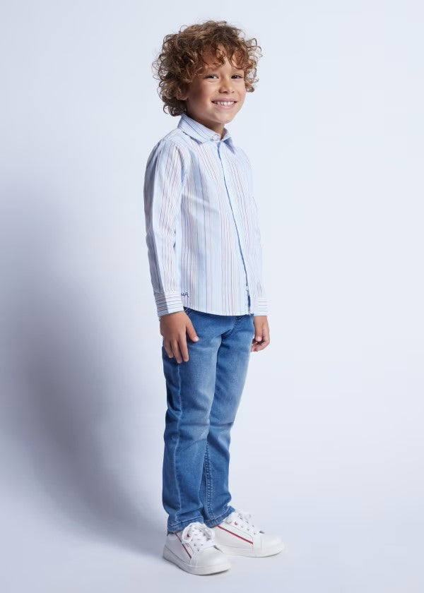 Camisa manga larga rayas Better Cotton niño Ref. 3123-031