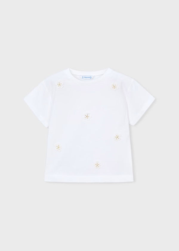 Camiseta aplique niña Ref. 3013-010