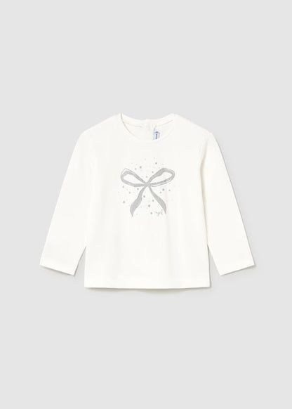 Camiseta básica moño bebé Ref. 116-065