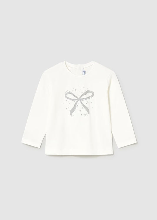 Camiseta básica moño bebé Ref. 116-065