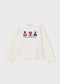 CONJUNTO Camiseta bordado niña Ref. 4030-089 /  Pantalón de chándal niña Ref. 4518-059