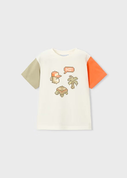 Camiseta combinada niño Ref. 3076-078