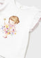 Camiseta combinada tul Better Cotton bebé Ref. 1005-038