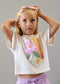 Camiseta con coletero estampado niña Ref. 3010-094