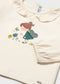 CONJUNTO Camiseta cuello volante bebé Ref. 2089-021/ Falda tul bebé Ref. 2906-010