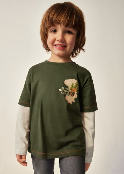 Camiseta hombro caído Better Cotton niño Ref. 4022-058