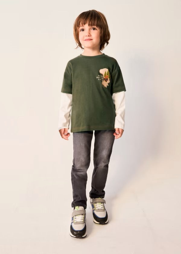 Camiseta hombro caído Better Cotton niño Ref. 4022-058