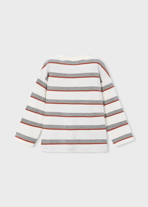 Camiseta rayas bolsillo niño Ref. 4008-066