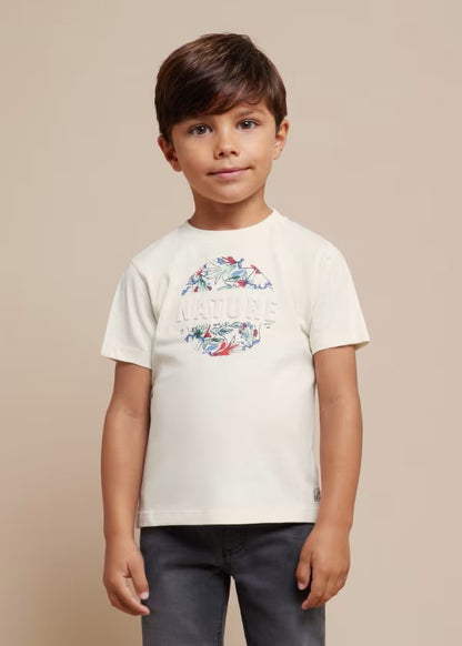 Camiseta texto relieve Better Cotton niño Ref. 3002-037