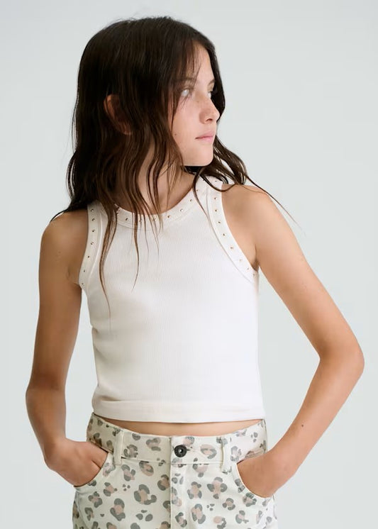 Camiseta tirantes canalé chica Ref. 6013-024