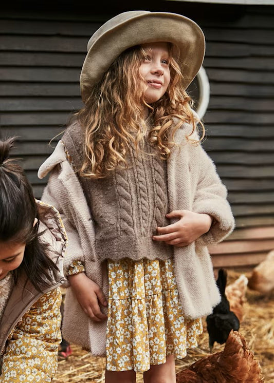 Chaleco tricot lazos niña Ref. 4314-024