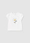 Chándal con camiseta flores recién nacida Ref. 1854-094