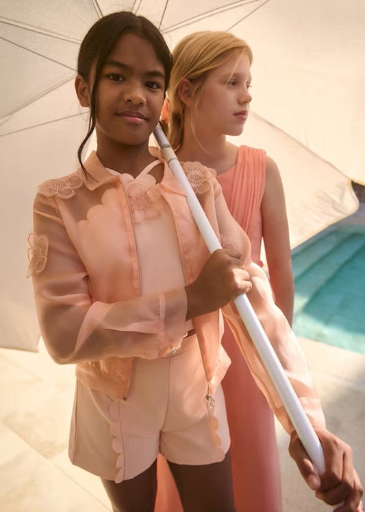 ABEL&LULA Chaqueta organza flores 3d Ref. 5306-009