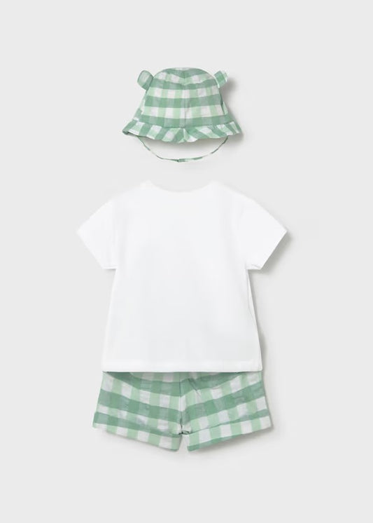 Conjunto 3 piezas con gorro orejitas recién nacido Ref. 1276-039