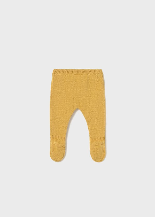 Conjunto 3 piezas polaina recién nacido Ref. 2565-016 Manzanilla