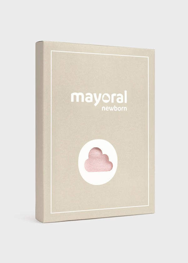 Conjunto 3 piezas tricot recién nacida Ref. 2556-064 Cuarzo