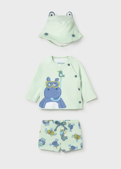 Conjunto baño 3 piezas protección solar recién nacido Ref. 1619-033