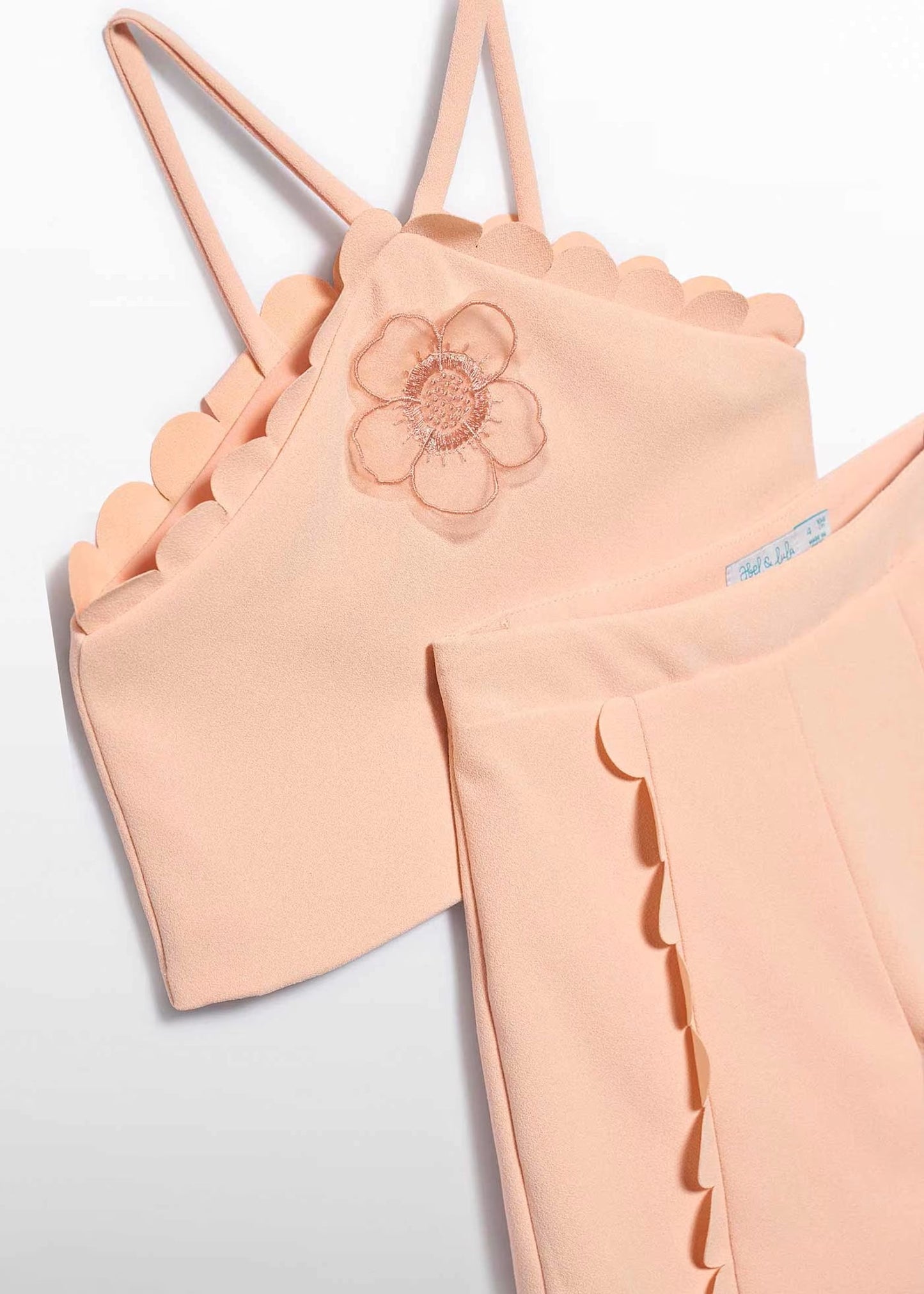 ABEL&LULA Conjunto bermuda crepe ondas niña Ref. 5209-009