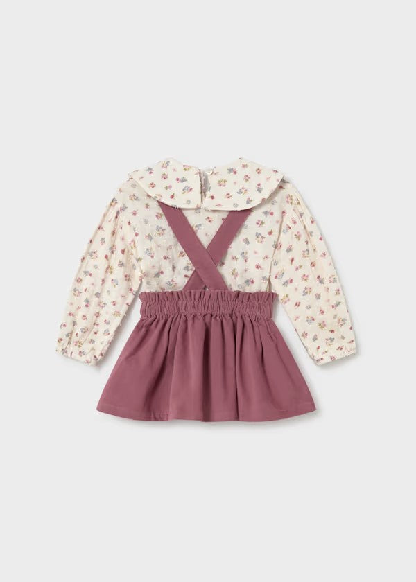 Conjunto falda tirantes y blusa bebé Ref 2950-040