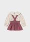 Conjunto falda tirantes y blusa bebé Ref 2950-040