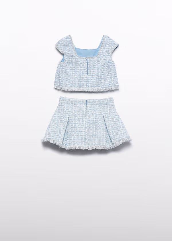 ABEL&LULA Conjunto falda tweed niña Ref. 5059-011