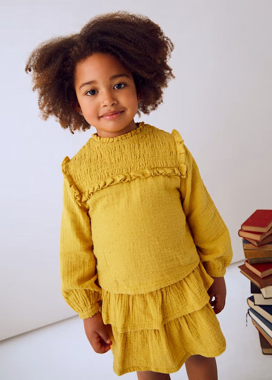 Conjunto falda volantes y blusa niña Ref. 4933-071