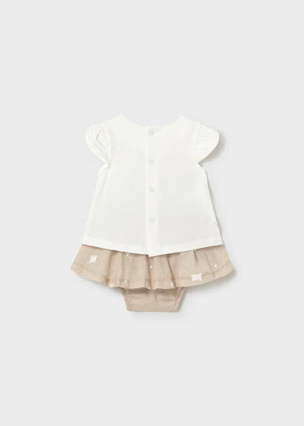 Conjunto falda y camiseta osito recién nacida Ref. 1819-015