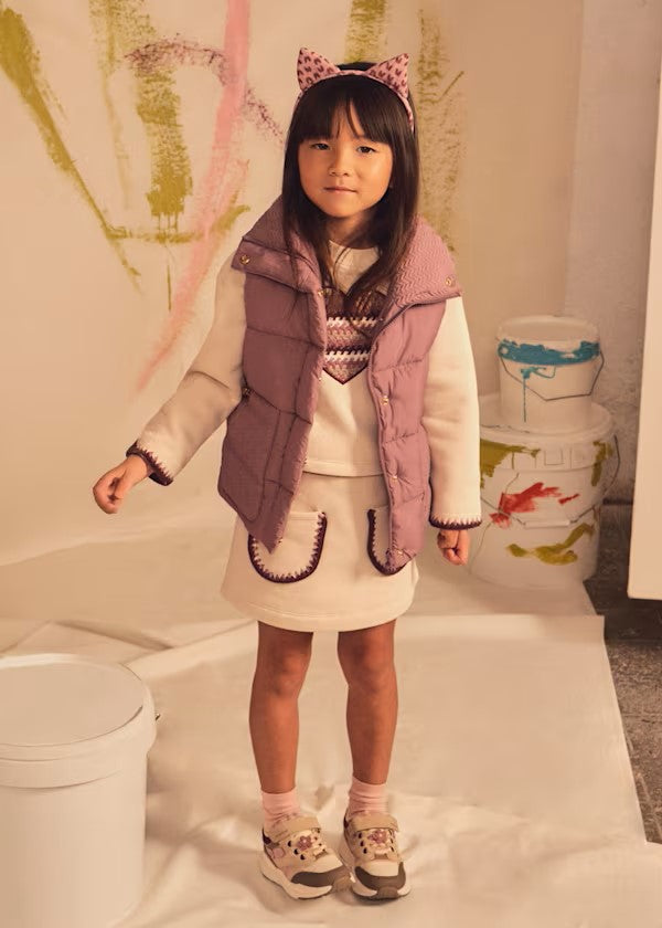 Conjunto falda y sudadera corazón niña Ref. 4932-952 *