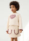 Conjunto falda y sudadera corazón niña Ref. 4932-952 *