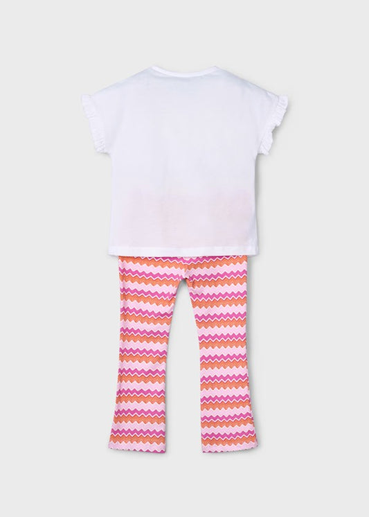 Conjunto legging acampanado y camiseta niña Ref. 3709-056