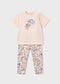 Conjunto legging estampado y camiseta niña Ref. 3727-037