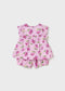 Conjunto pantalón bombacho y blusón frutas bebé Ref. 1238-018