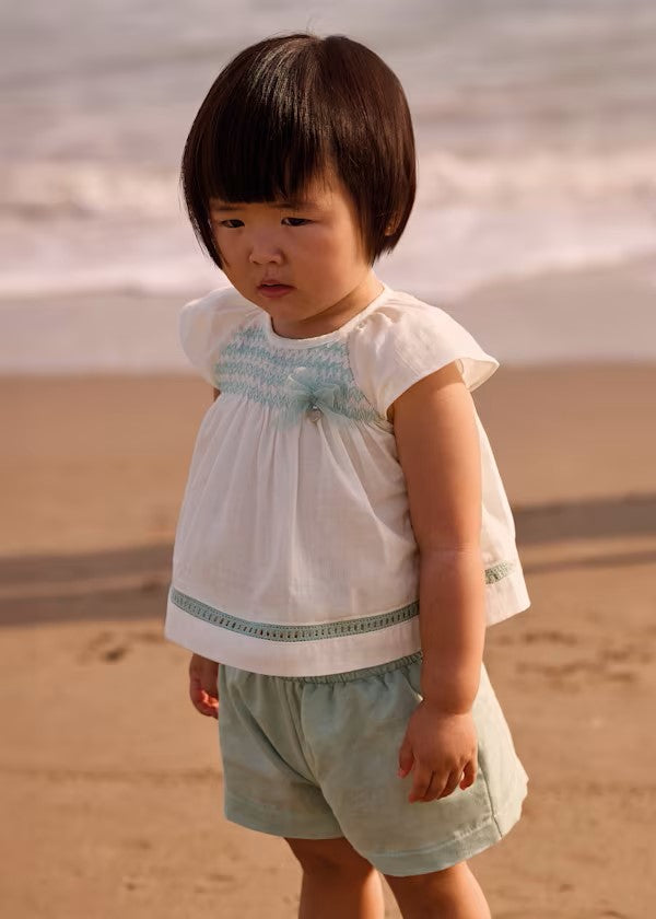 Conjunto pantalón corto y blusa bebé Ref. 1212-073