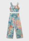 Conjunto pantalón largo estampado y top chica Ref. 6542-096