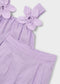 Conjunto pantalón largo y blusa flores niña Ref. 3596-011