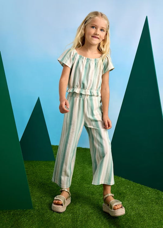 Conjunto pantalón largo y camiseta rayas niña Ref. 3560-044