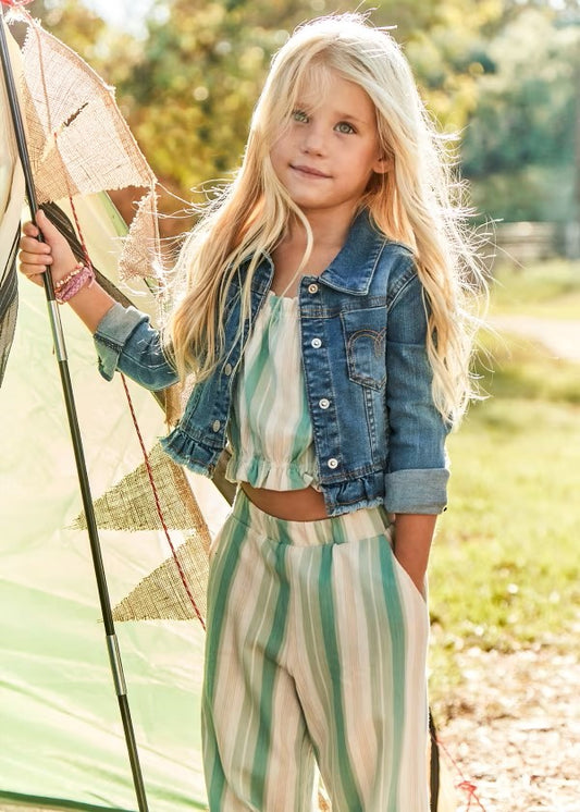 Conjunto pantalón largo y camiseta rayas niña Ref. 3560-044