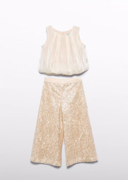 ABEL&LULA Conjunto pantalón lentejuelas niña Ref. 5214-002