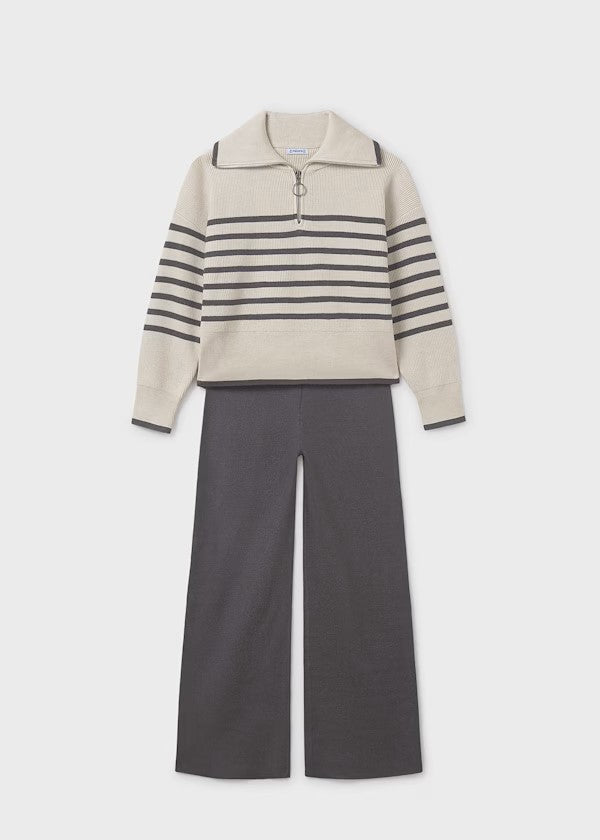 Conjunto pantalón y jersey rayas chica Ref. 7583-014