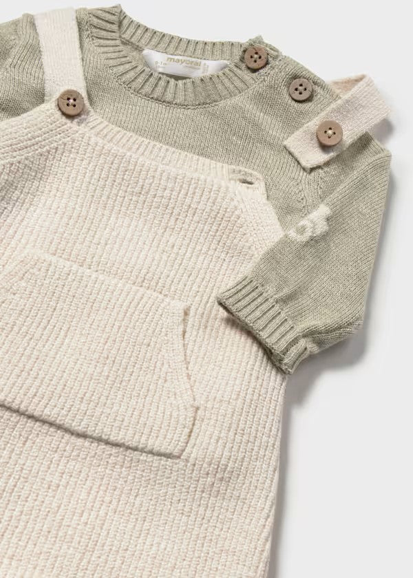 Conjunto peto y jersey recién nacido Ref. 2603-023