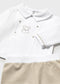 Conjunto polaina y camiseta cuello recién nacido Ref. 1558-027