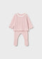 Conjunto polaina y jersey tricot recién nacida Ref. 1594-010