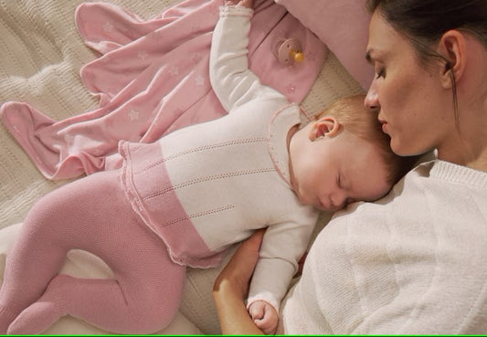 Conjunto polaina y jersey tricot recién nacida Ref. 1587-094