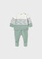 Conjunto polaina y jersey tricot recién nacido Ref. 1556-015