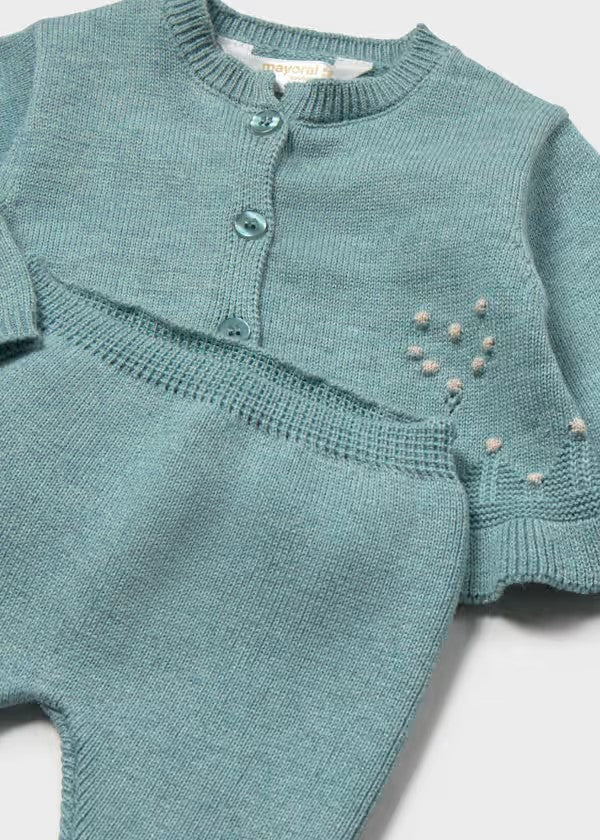 Conjunto polaina y rebeca recién nacida Ref. 2508-010